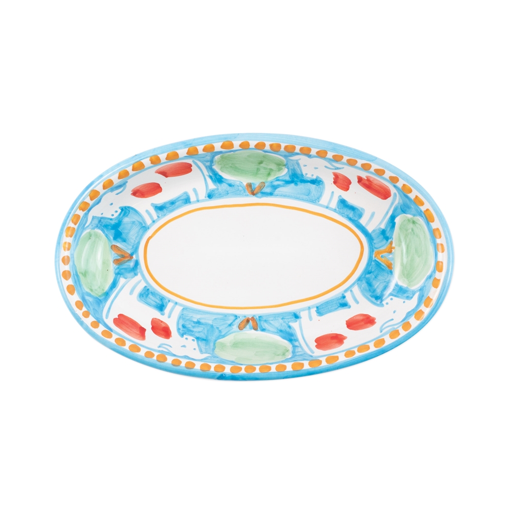 Vietri Campagna Mucca Small Oval Tray - MCA-1040