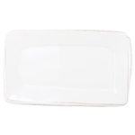 Vietri Melamine Lastra White Rectangular Platter - MLAS-W23023