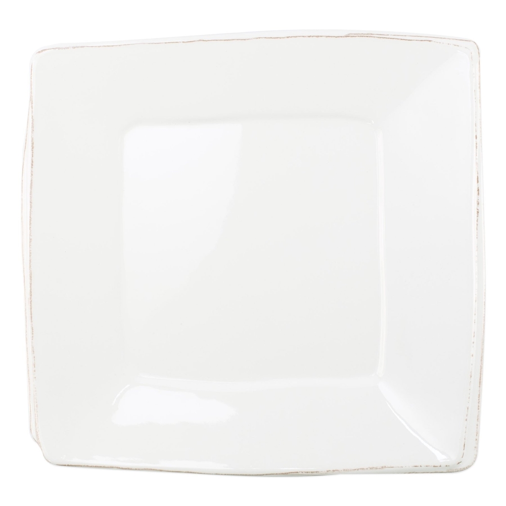 Vietri Melamine Lastra White Square Platter - MLAS-W23028