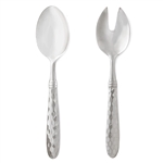 Vietri Martellato tainless Steel Salad Server Set