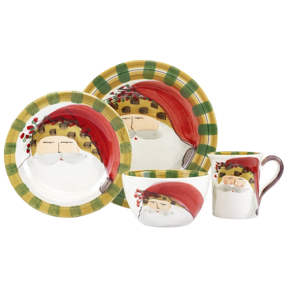 Vietri Old St. Nick Animal Hat Four-Piece Service for One - OSN-7800CS-4