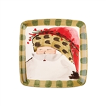 Vietri Old St Nick Square Salad Plate - Animal - OSN-7801C