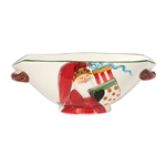 Vietri Old St Nick Oval Bowl With Presents - OSN-78047