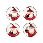 Vietri Old St. Nick Cocktail Plates - OSN-78072-GB