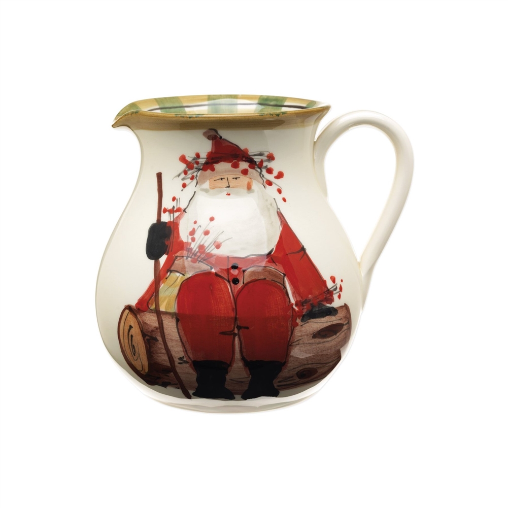 Vietri Old St Nick Round Body Pitcher - OSN-7815