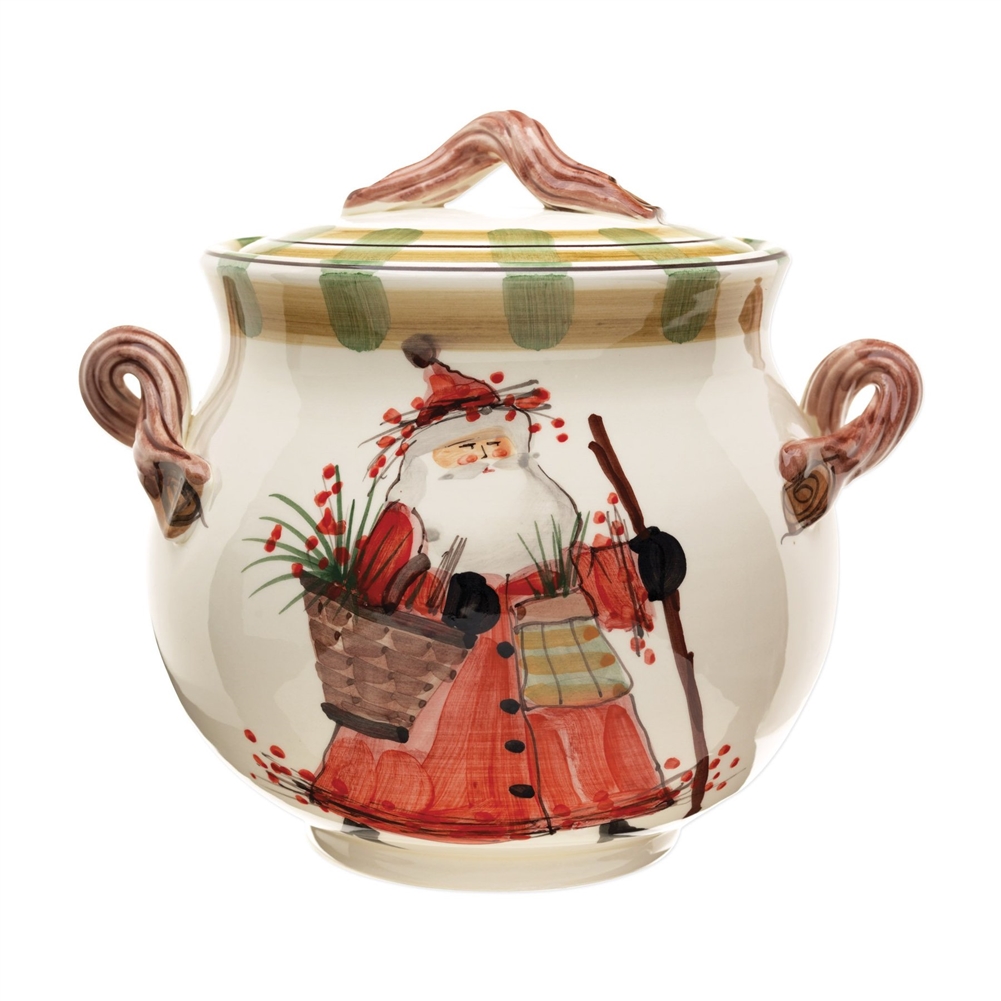 Vietri Old St Nick Biscotti Jar - OSN-7844