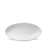 L'objet Perlee White Oval Platter Small