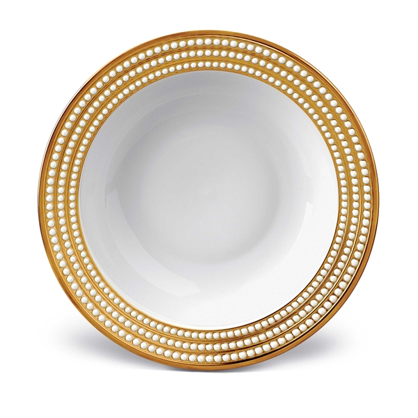L'objet Perlee Gold Soup Plate