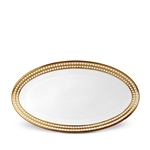L'objet Perlee Gold Oval Platter 20"x12"