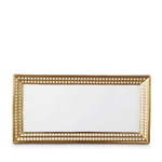 L'Objet Perlee Gold Rectangular Platter