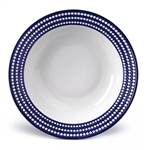 L'objet Perlee Blue Round Serving Bowl Large