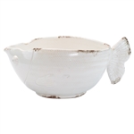 Vietri Rustic Garden White Fish Cachepot - RGA-89090W