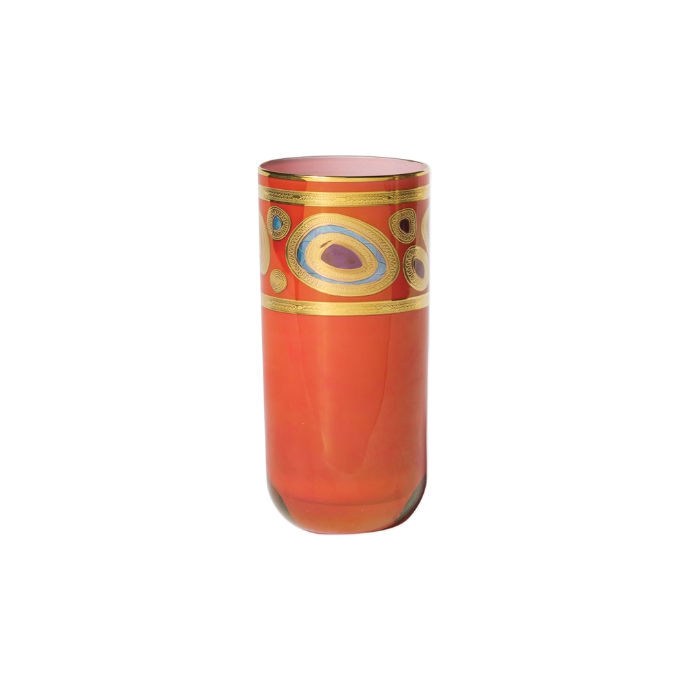 Vietri Regalia Orange High Ball Glass - RGI-7613O