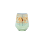 Vietri Regalia Aqua Stemless Wine Glass