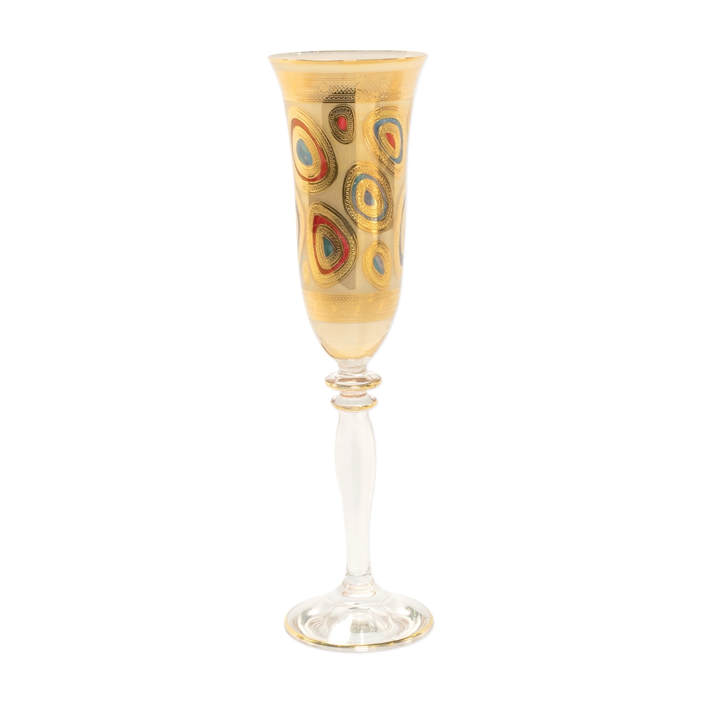 Vietri Vietri Regalia Cream Champagne Glass
