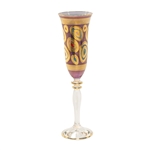 Vietri Regalia Purple Champagne Glass