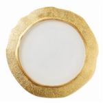 Vietri Rufolo Glass Gold Organic Service Plate/Charger