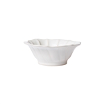 Vietri Incanto Stone White Ruffle Cereal Bowl - SINC-W1105H