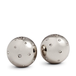 L'Objet Stars Salt & Pepper Shakers Platinum Set of 2