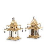 L'Objet Spice Jewels Pagoda Gold, Fresh Water Pearls and Yellow Crystals