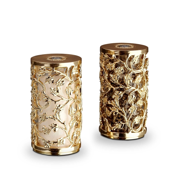 L'OBJET Lorel Salt & Pepper Shakers Gold Plated