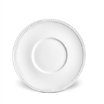 L'Objet Soie Tressee White Saucer