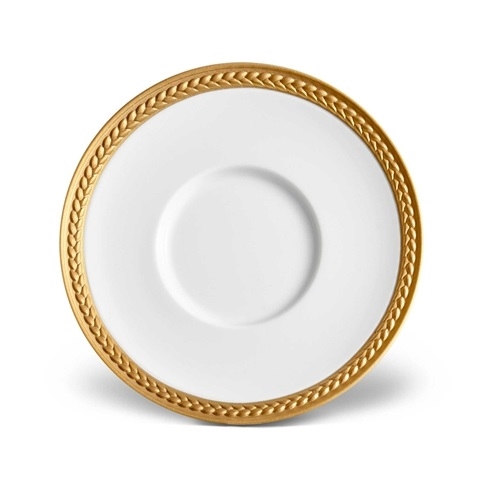 L'Objet Soie Tressee Gold Saucer