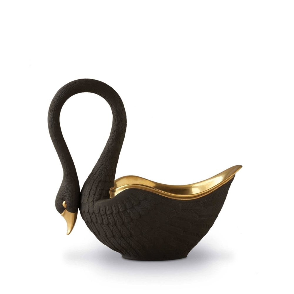L'Objet Medium Swan Bowl Black