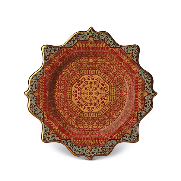 L'Objet Tabriz Rug Dessert Plate - Set of 4