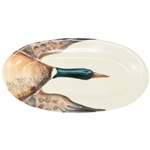 Vietri Wildlife Mallard Narrow Oval Platter