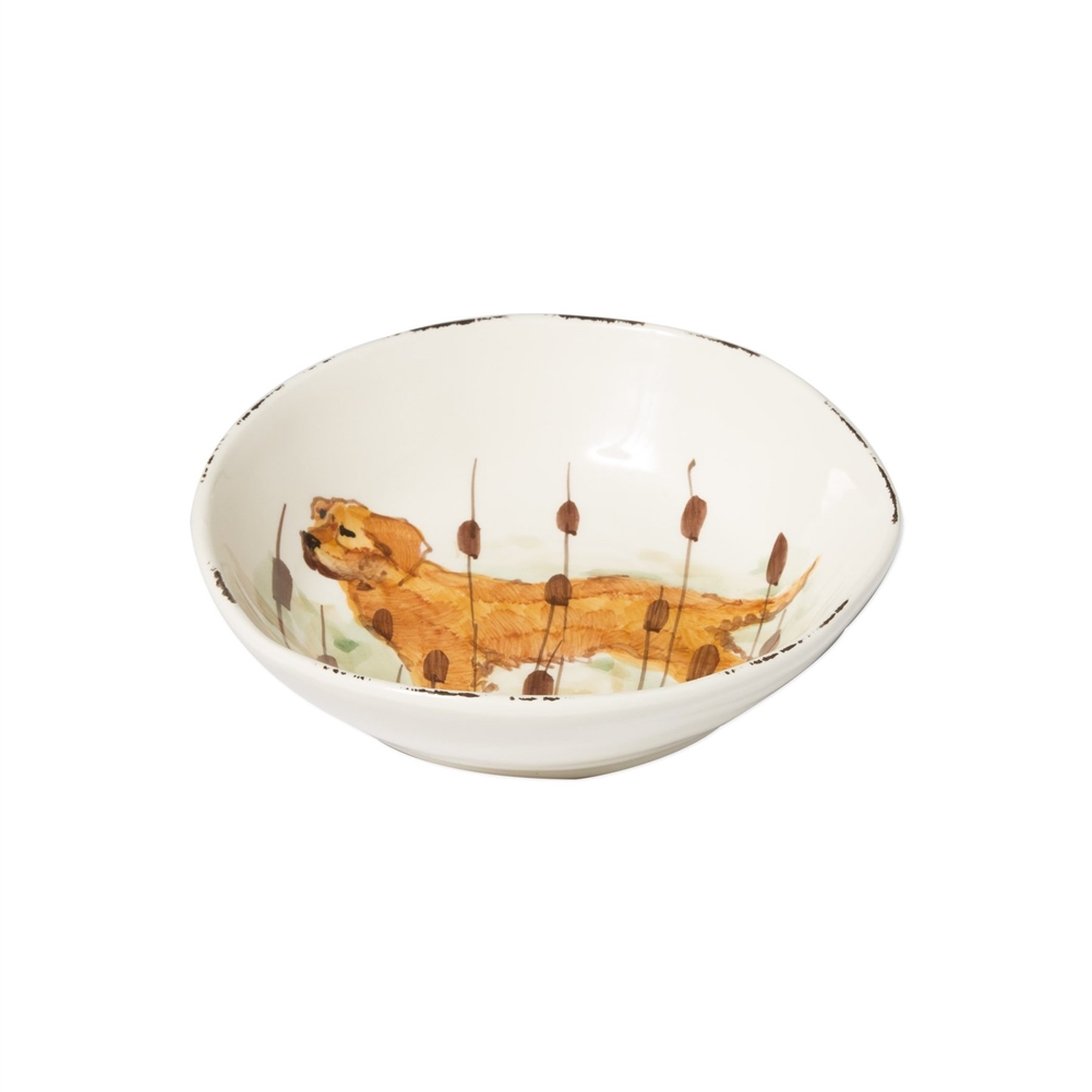 Vietri Wildlife Hunting Dog Pasta Bowl - WDL-7804GR