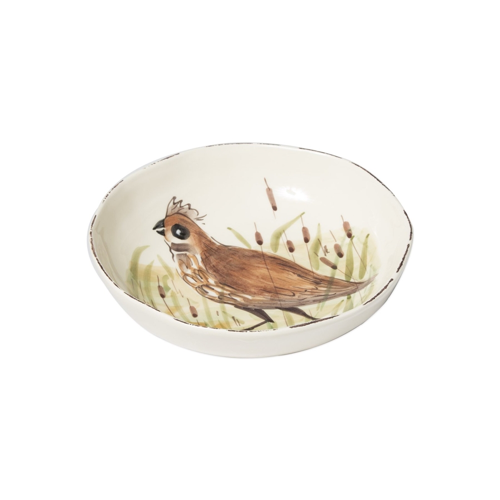 Vietri Wildlife Quail Pasta Bowl - WDL-7804Q