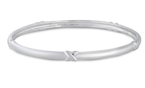 Silver CZ Bangle