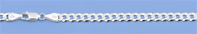 Silver Italian Chain - Flat Curb 100