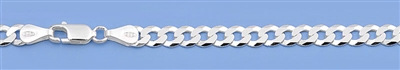 Silver Italian Chain - Flat Curb 120