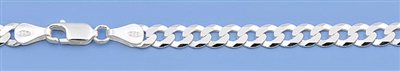 Silver Italian Chain - Flat Curb 140