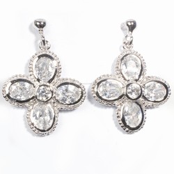 Silver CZ Earring