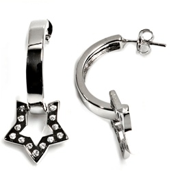 Silver CZ Earring