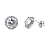 Silver CZ Earring