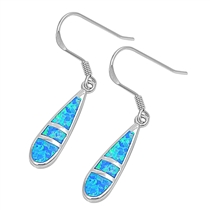 Silver Lab Opal Earrings