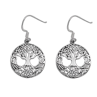 Silver Earrings - Tree of Life