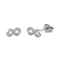 Silver Stud Earrings - Infinite