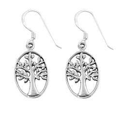 Silver Earrings - Tree of Life