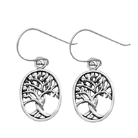 Silver Earrings - Tree of Life