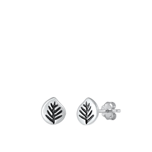 Silver Earring - Branch