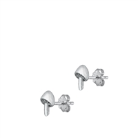 Silver Earrings - Mushrooms