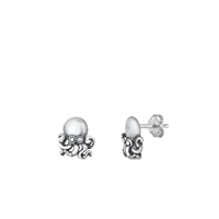 Silver Earring - Octopus