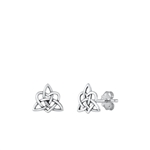 Silver Earrings - Trinity Knot