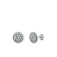 Silver Earrings - Celtic Knot