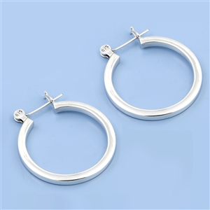 Silver Hoop Earrings